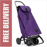 Rolser Pack Tour Original Purple Swivelling Front Wheels Shopping Trolley